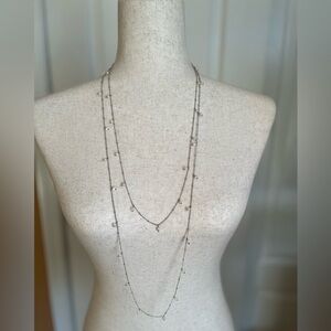 Elegant Silver and Pearl Beaded Necklace